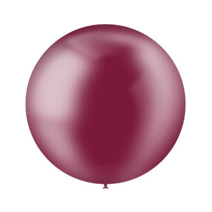 Ballon géant rouge bordeaux transparent 60 cm