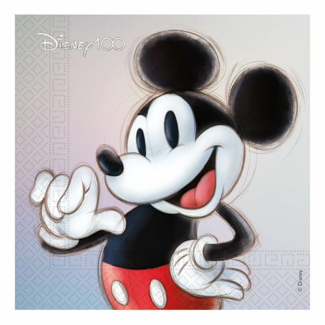 Serviettes de table Mickey Mouse 2 couches 33cm 20pcs