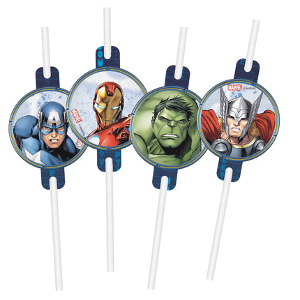 Avengers Infinity Stones Straws 4pcs (pailles)