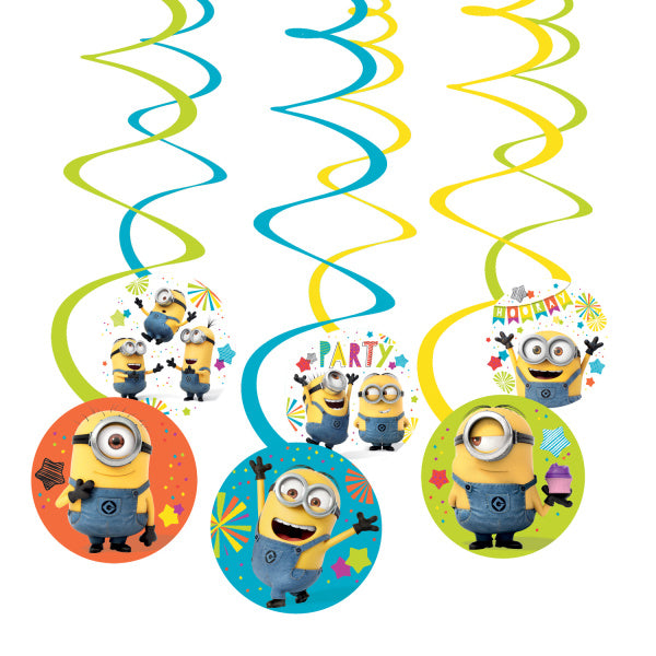 Décoration suspendue Minions 6 pièces