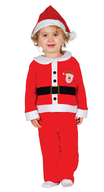 Bébé en costume de Père Noël