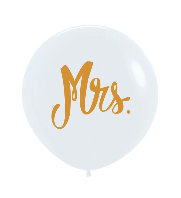 Ballons Mrs White 61cm 3pcs