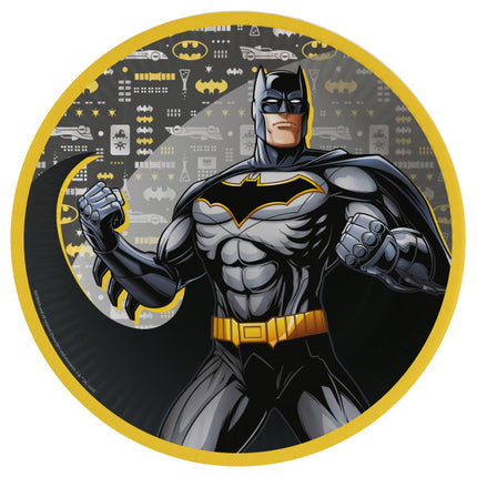 Assiettes Batman en papier 23cm 8pcs