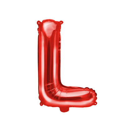 Ballon de baudruche Lettre L Rouge Vide 35cm