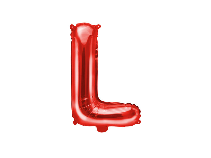 Ballon de baudruche Lettre L Rouge Vide 35cm