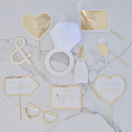 Accessoires Photobooth Engaged 10pcs