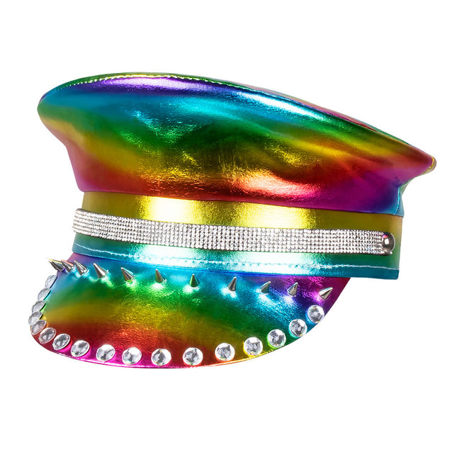 Casquette Clous arc-en-ciel