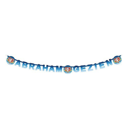 Guirlande de lettres d'Abraham Bleu 3m