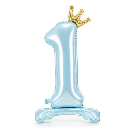 Ballon de baudruche Figure 1 Bleu clair Standard Vide 84cm