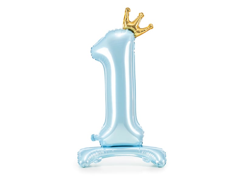 Ballon de baudruche Figure 1 Bleu clair Standard Vide 84cm