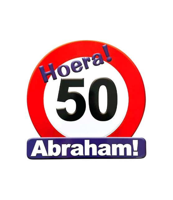 Abraham Door Sign 50 Years Traffic Sign 50cm