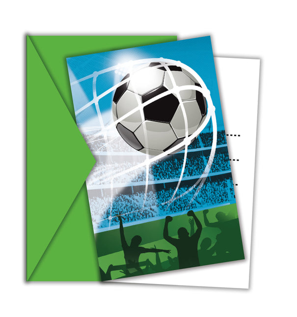 Invitations pour le football 6pcs