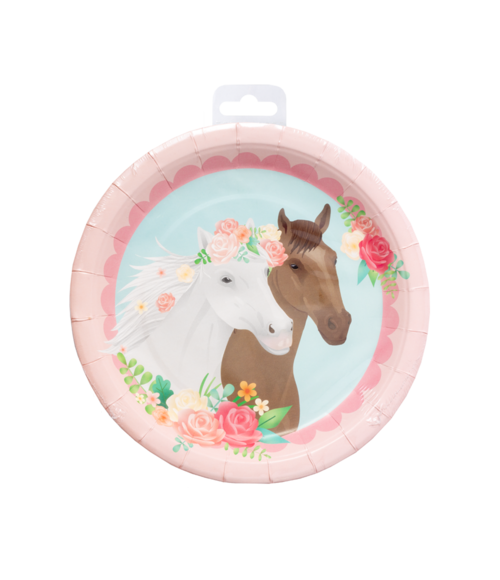 Assiettes Cheval 23cm 8pcs