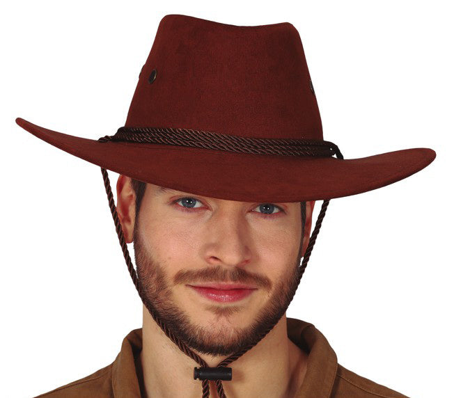 Chapeau de cow-boy marron extra large