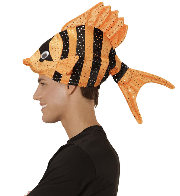 Chapeau de poisson orange