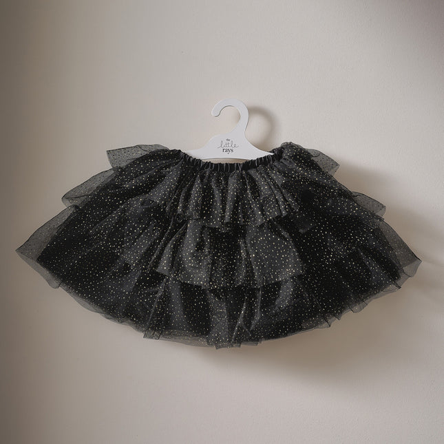 Tutu fille noir et or