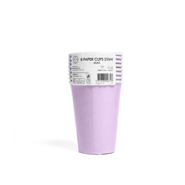 Tasses Lilas en papier 350ml 10pcs