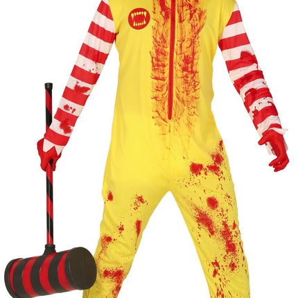 Costume d'Halloween Zombie Clown Hommes L