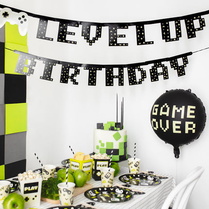 Bannière de jeu Level Up Birthday 2.5m