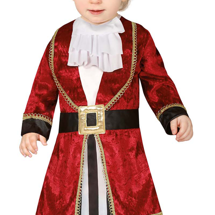 Costume de pirate rouge pour bébé