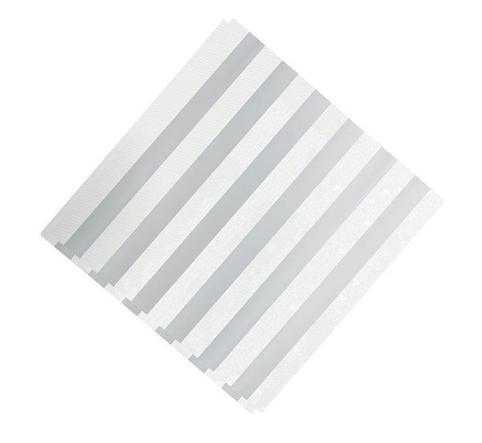 Serviettes de table argentées 33cm 12pcs