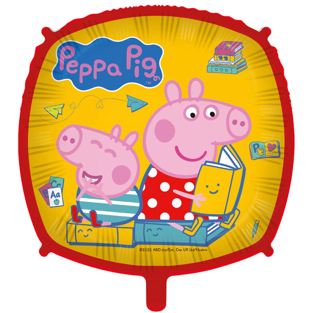 Peppa Pig Ballon à l'hélium carré vide 46cm