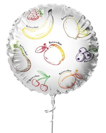 Get Well Helium Balloon Coloured Empty Fruit 45cm