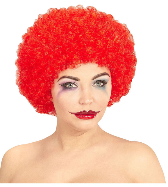 Perruque rouge Boucles de clown