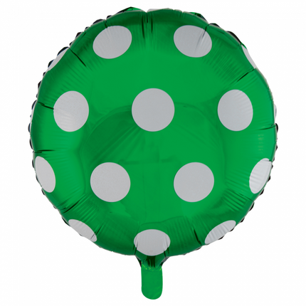 Ballon à l'hélium Dots Green 45cm vide