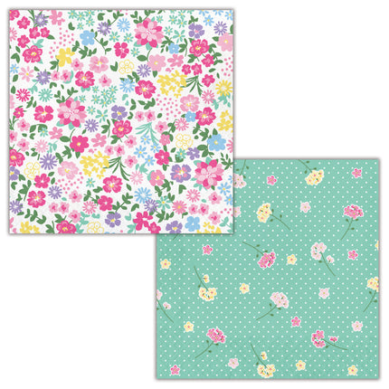 Serviettes de table Fleurs 33cm 16pcs