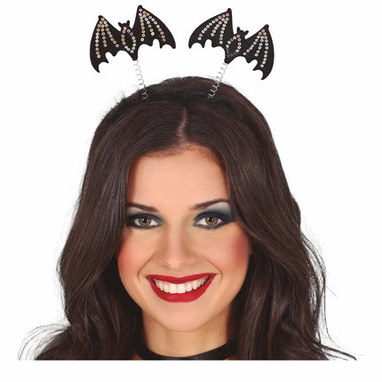 Bandeau d'Halloween Chauve-souris Paillettes