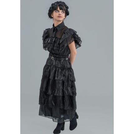 Costume Wednesday Prom Night Dress Black Child