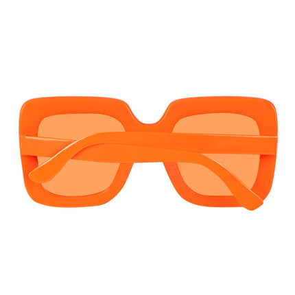 Lunettes orange pailletées