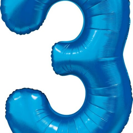 Ballon à figures bleu 3 ans Gloss 86cm