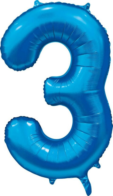 Ballon à figures bleu 3 ans Gloss 86cm
