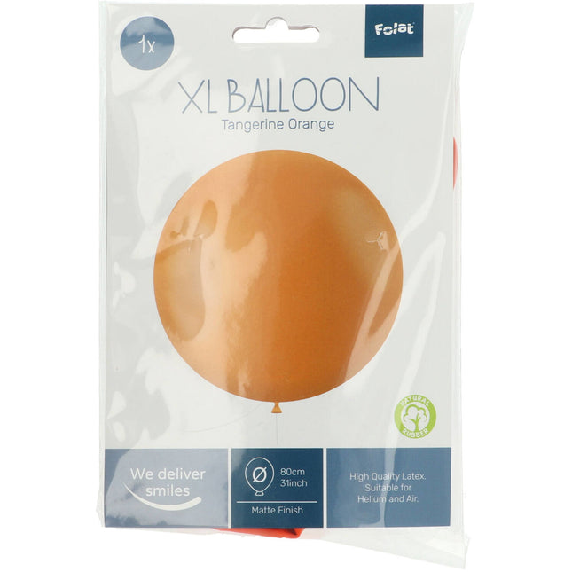 Ballon orange mandarine 80cm