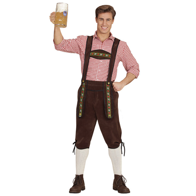 Lederhosen Oktoberfest Marron Hommes