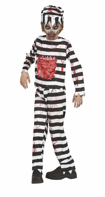 Costume d'Halloween Zombie Prisonnier Enfant