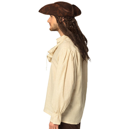 Chemisier Pirate Hommes Beige