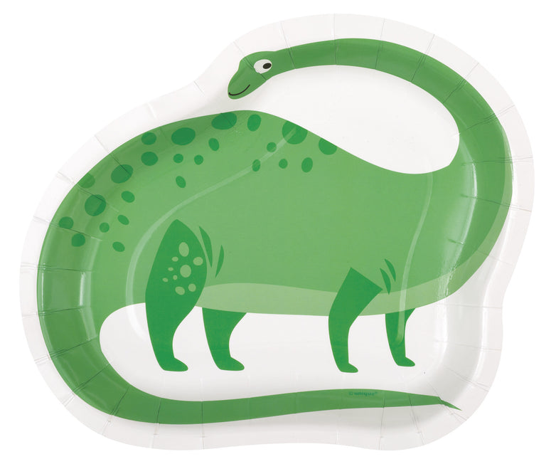 Assiettes Dino 21cm 8pcs