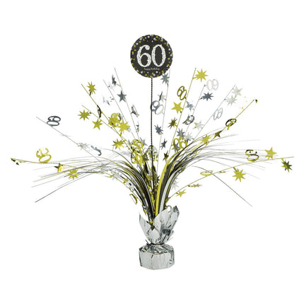 Décoration de table 60 Years Happy Birthday 46cm