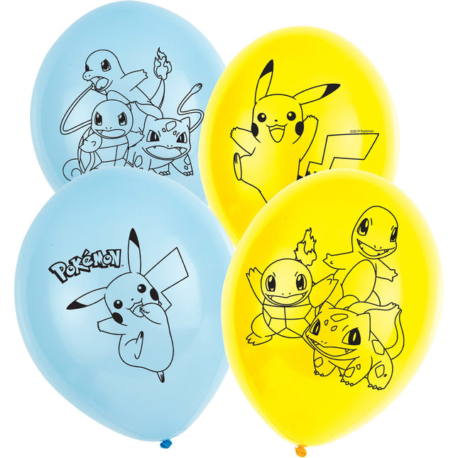 Ballons Pokemon 28cm 6pcs