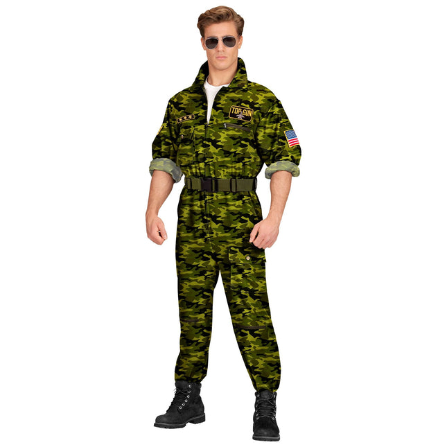 Costume de pilote homme vert