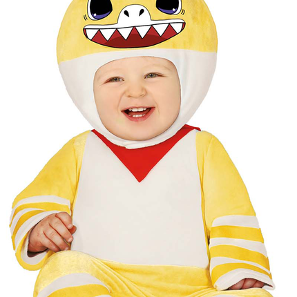 Costume de requin jaune pour bébé