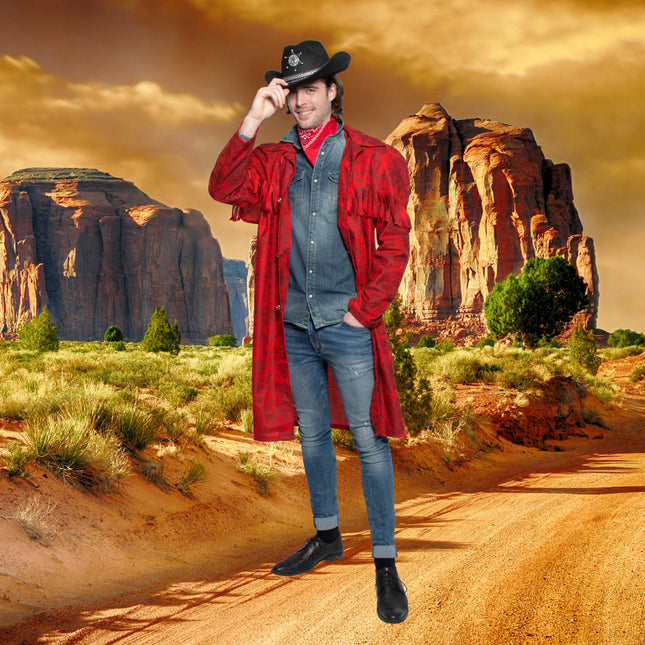 Veste de cow-boy rouge