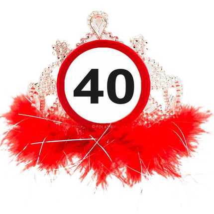 Couronne 40 ans Panneau de signalisation