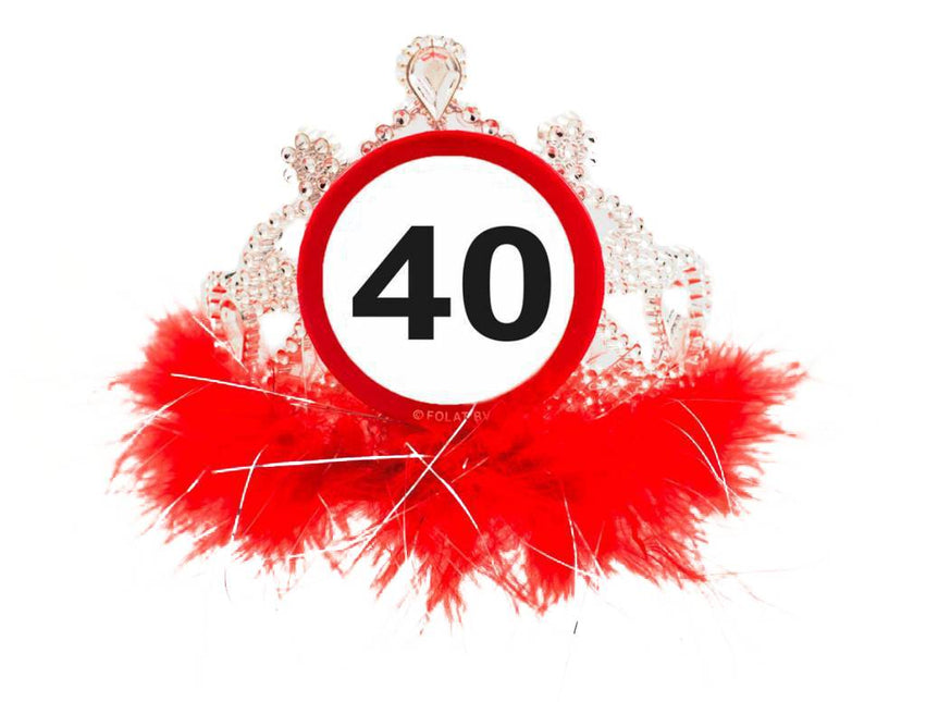 Couronne 40 ans Panneau de signalisation