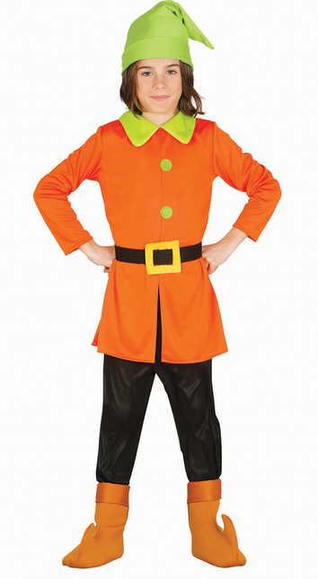 Costume de nain enfant orange