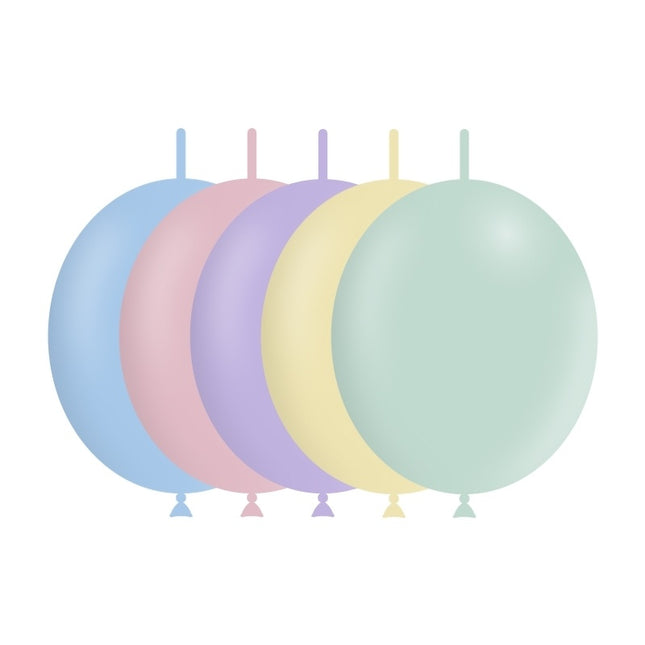 Ballons boutons colorés Pastel 30cm 50pcs