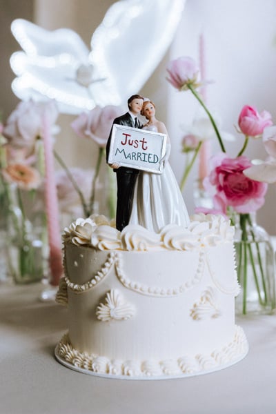 Décor de gâteau de mariage 14.5cm